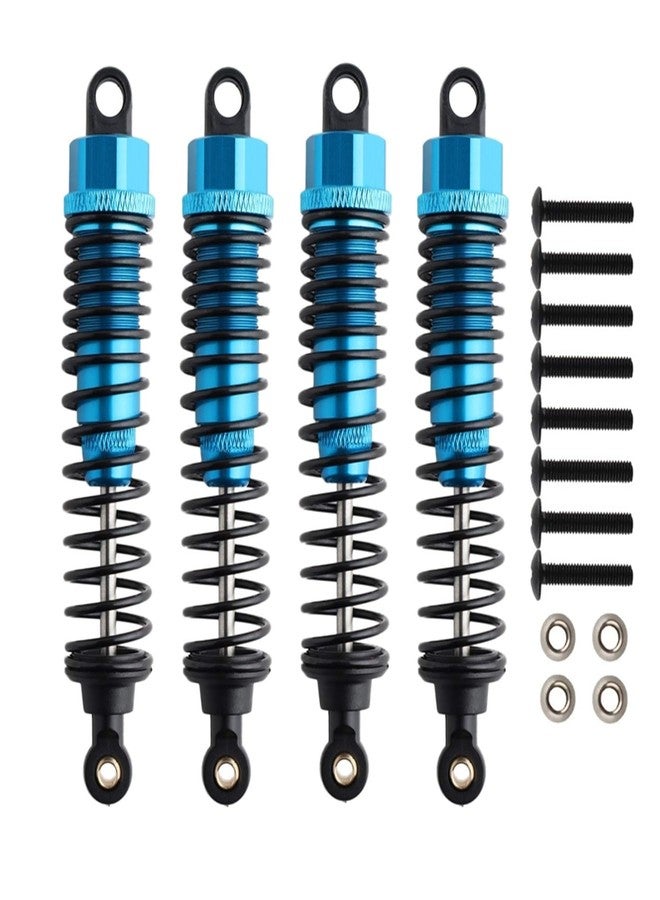 Dantenron 4Pack 1/10 RC Truck Car Adjustable Shock Absorber Damper 108004 Upgrade Parts 108mm Oil 108mm Oil Adjustable Alloy Aluminum Shock For 1:10 HSP 94188 94108 94111 Redcat Volcano (Blue) - Image 1